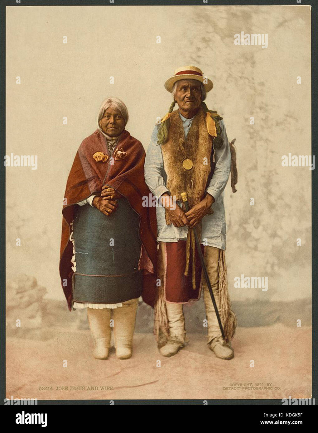 Jose Jesus und Frau LCCN 2008678260 Stockfoto