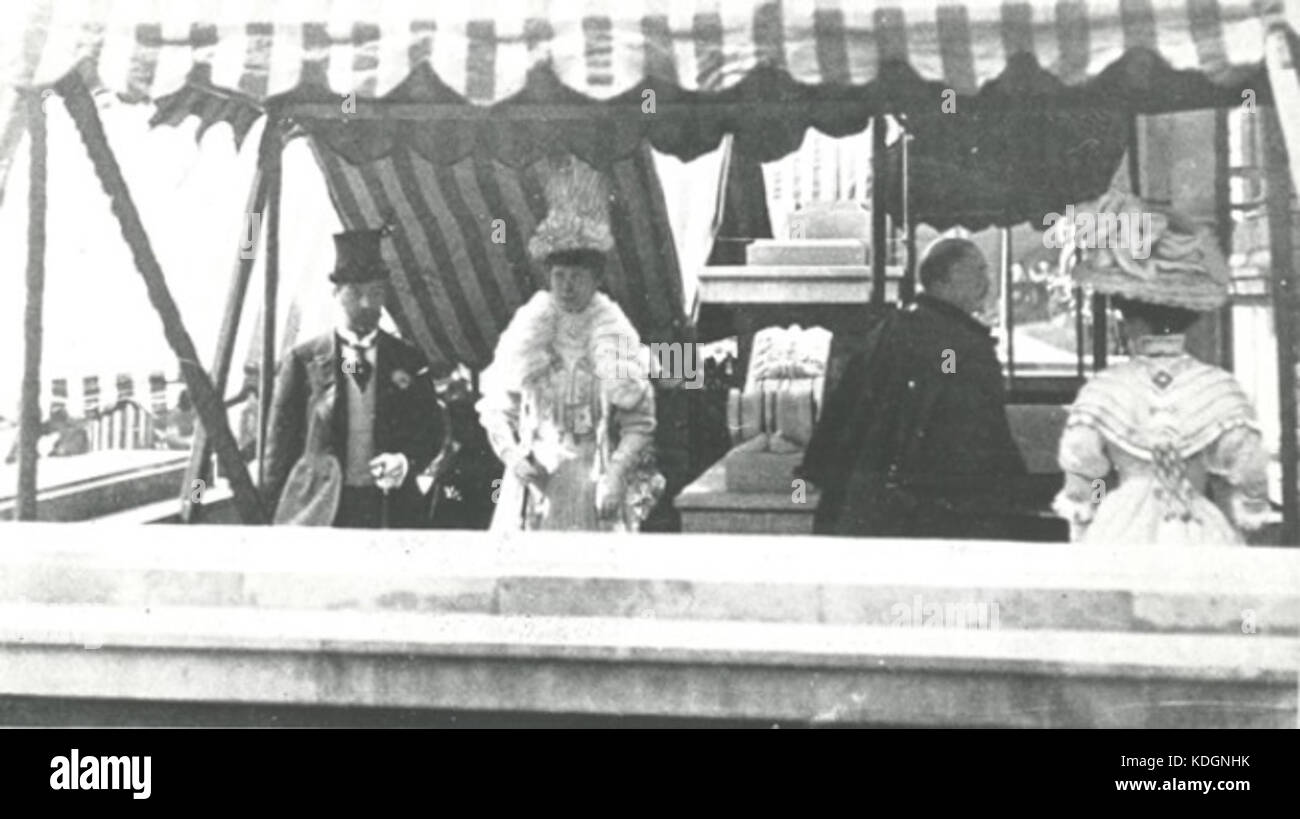 Eröffnung der Stockport Rathaus 1908 Stockfoto