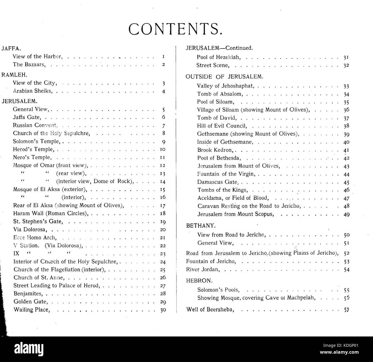 Heiligen Land fotografiert. Daniel B. Shepp. 1894. Inhalt I Stockfoto