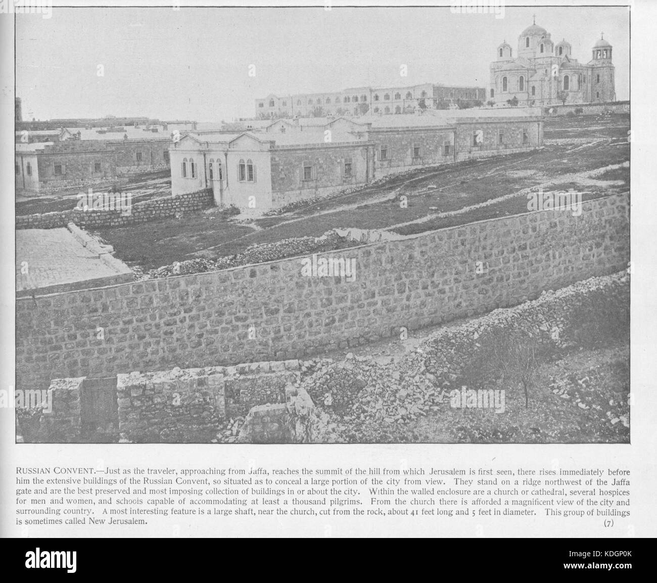 Jerusalem, Russische Kloster. 007. Heiligen Land fotografiert. Daniel B. Shepp. 1894 Stockfoto