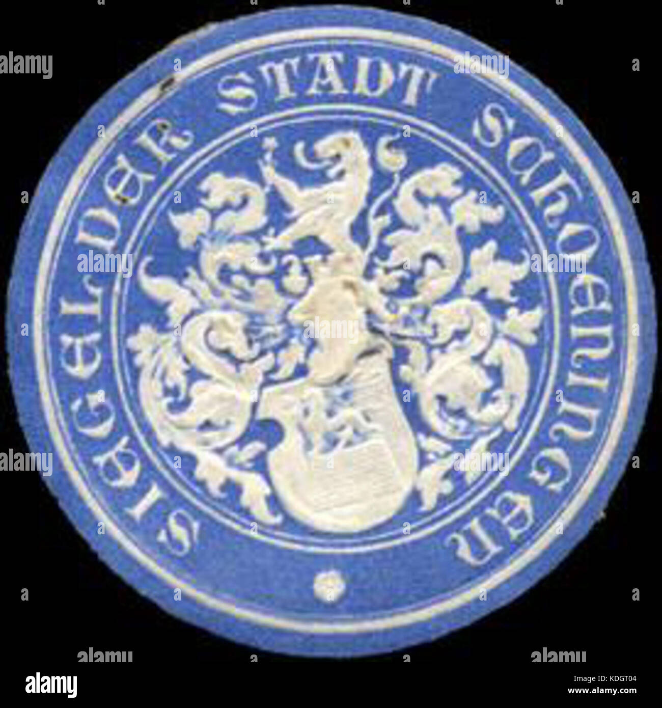 Siegel der Stadt Schoeningen Siegelmarke W 0212766 Stockfoto