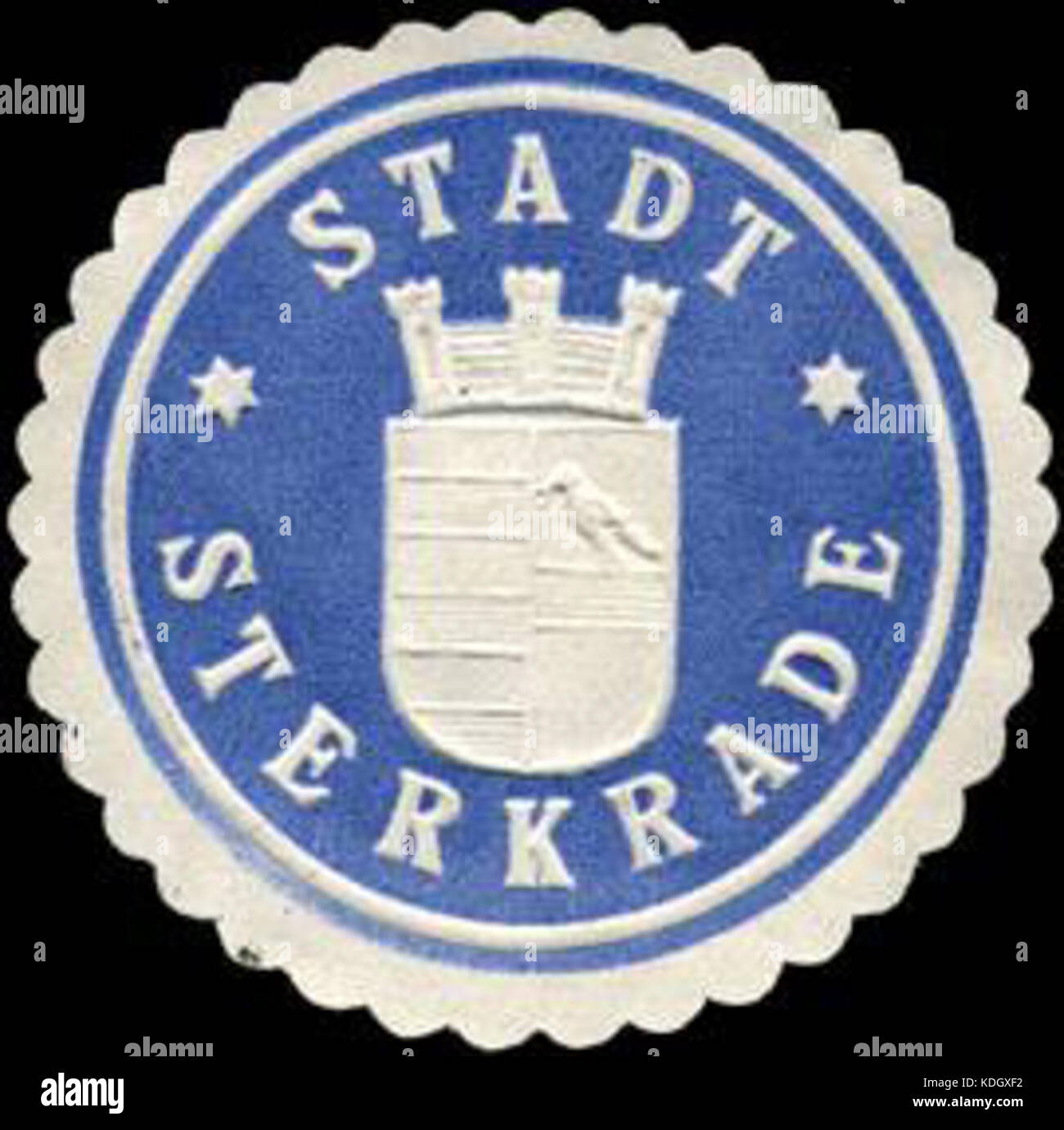 Siegelmarke Stadt Sterkrade W 0226295 Stockfoto