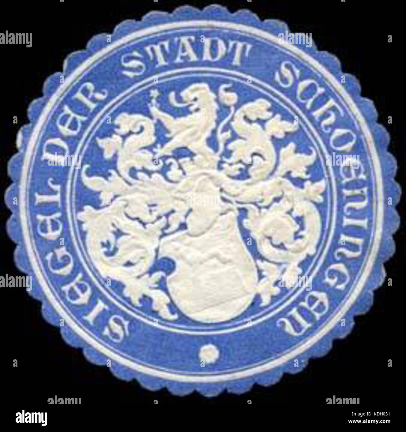 Siegel der Stadt Schoeningen Siegelmarke W 0235294 Stockfoto