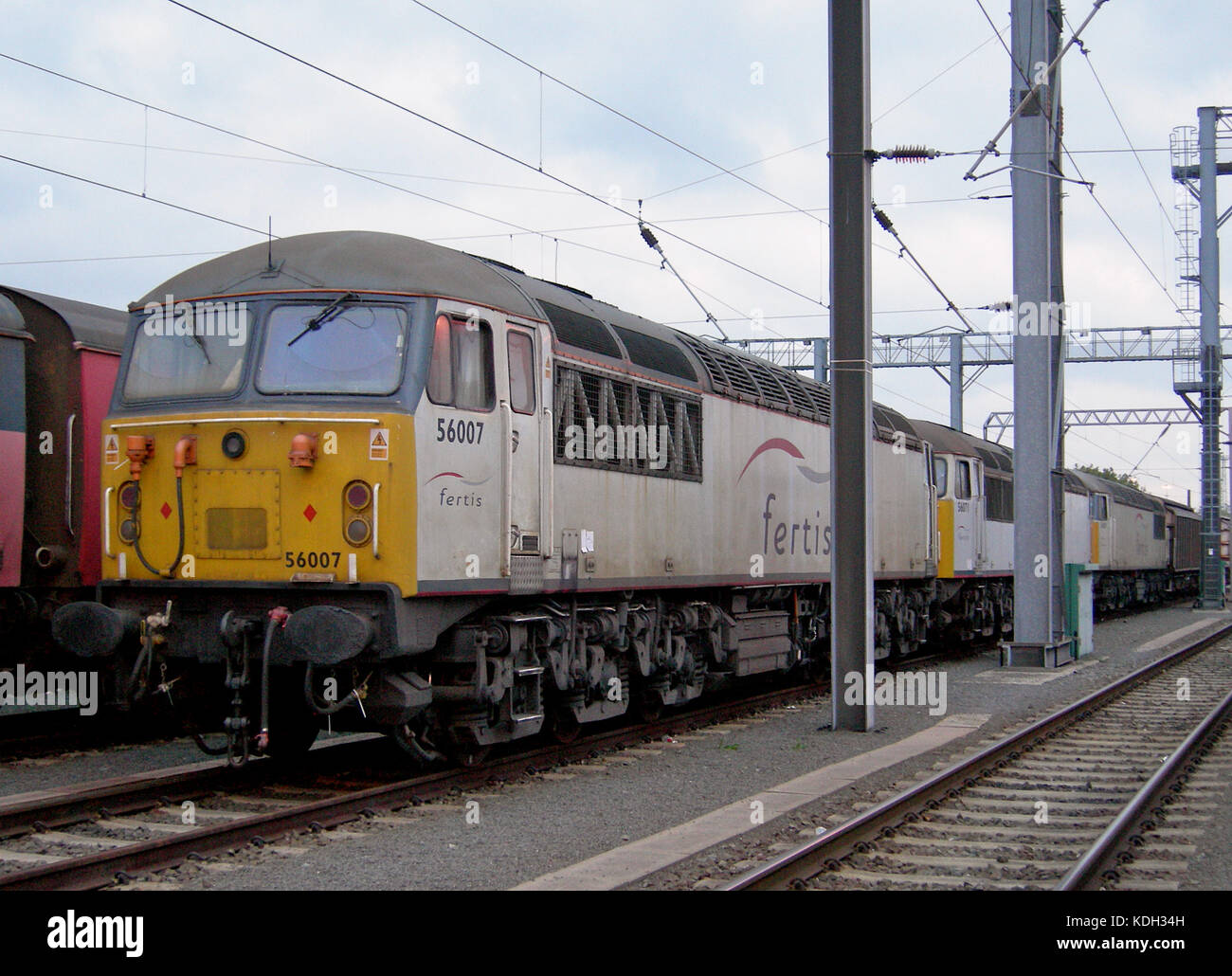 Klasse 56 Lokomotiven in Wembley yard aus Europa zurück Stockfoto