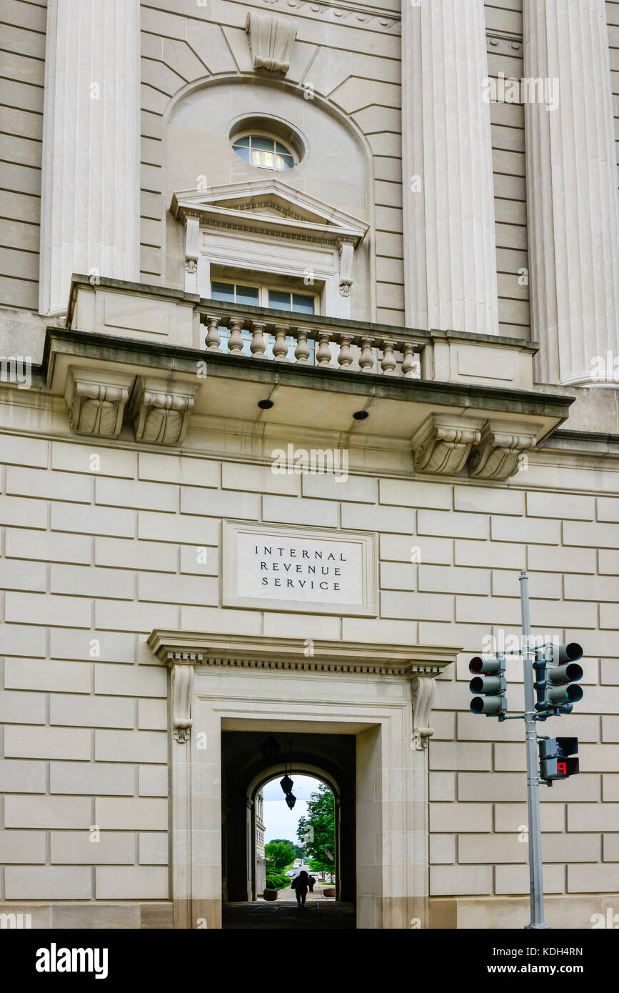 Der Internal Revenue Service-Hauptquartier auf der Pennsylvania Avenue in Washington, DC, USA Stockfoto