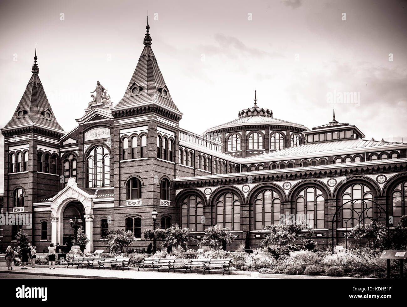 Des Smithsonian Kunst und Industrie Gebäude auf der National Mall in Washington, DC, USA Stockfoto