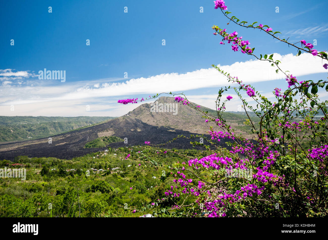 Mount Batur, Bali, Indonesien Stockfoto