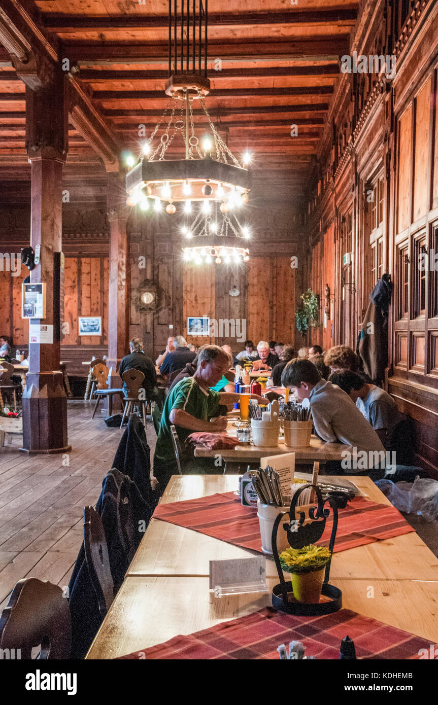 Die berliner hütte Berghütte in den Zillertaler Alpen. Stockfoto