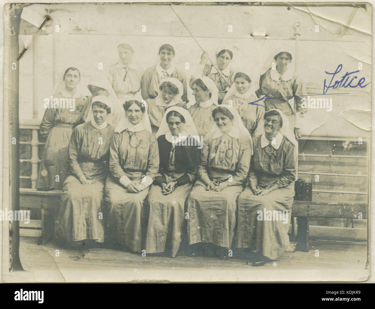 Neuseeland Krankenschwestern an Bord SS Maheno, 1915 Stockfoto