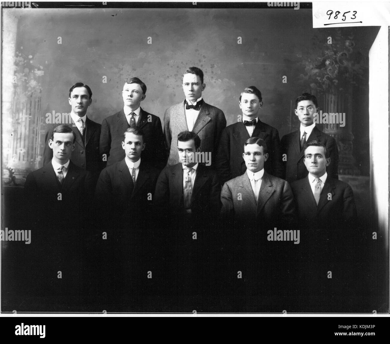 Die Homeletic-Gruppe der Miami University von 1910 war eine Studentenorganisation, die möglicherweise mit öffentlichen Reden oder Debatten in Verbindung stand. Die Gruppe war im frühen 20. Jahrhundert an akademischen oder außerschulischen Aktivitäten beteiligt. Stockfoto