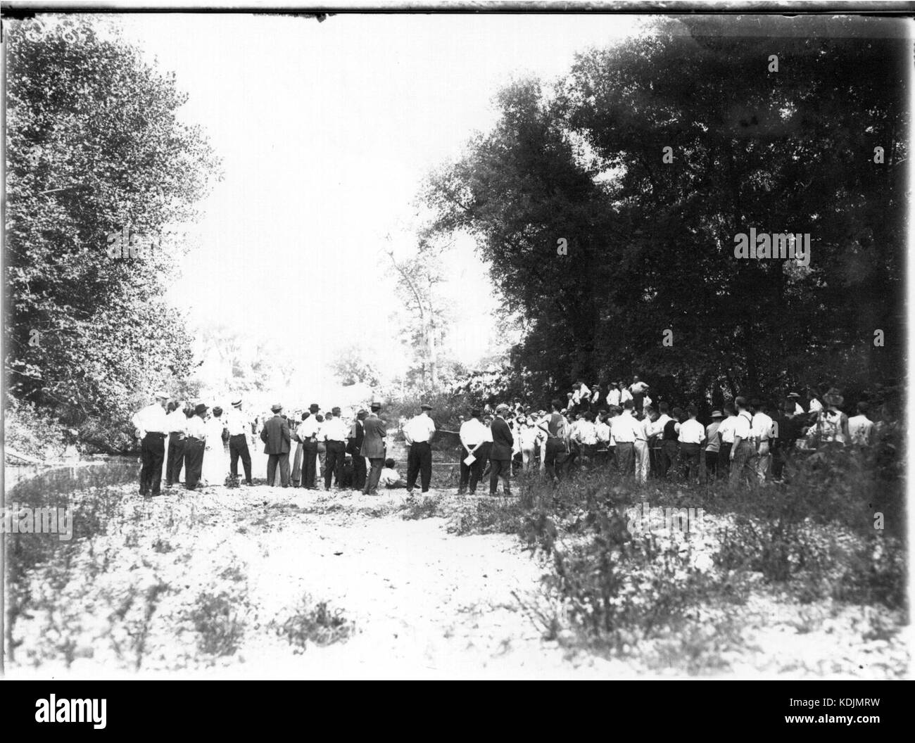 Miami Universität Neuling sophomore Wettbewerb Zuschauer auf Creek Bank 1914 (3191668692) Stockfoto