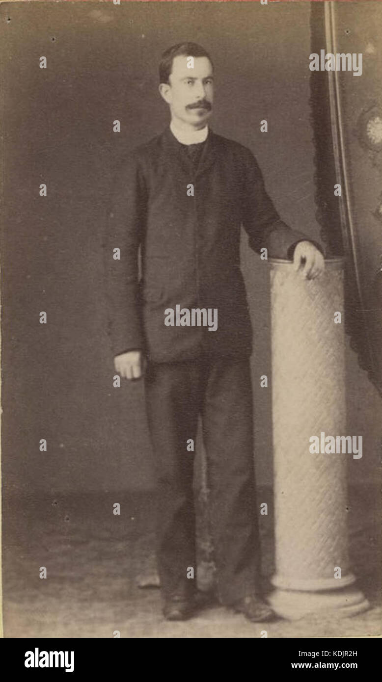 John Daniel Evans (1862–1943), ein einflussreicher Mensch vom späten 19. Bis Anfang des 20. Jahrhunderts, spielte zu Lebzeiten eine Rolle in verschiedenen öffentlichen und politischen Bereichen und stellte seinen Platz in historischen Aufzeichnungen dar. Stockfoto