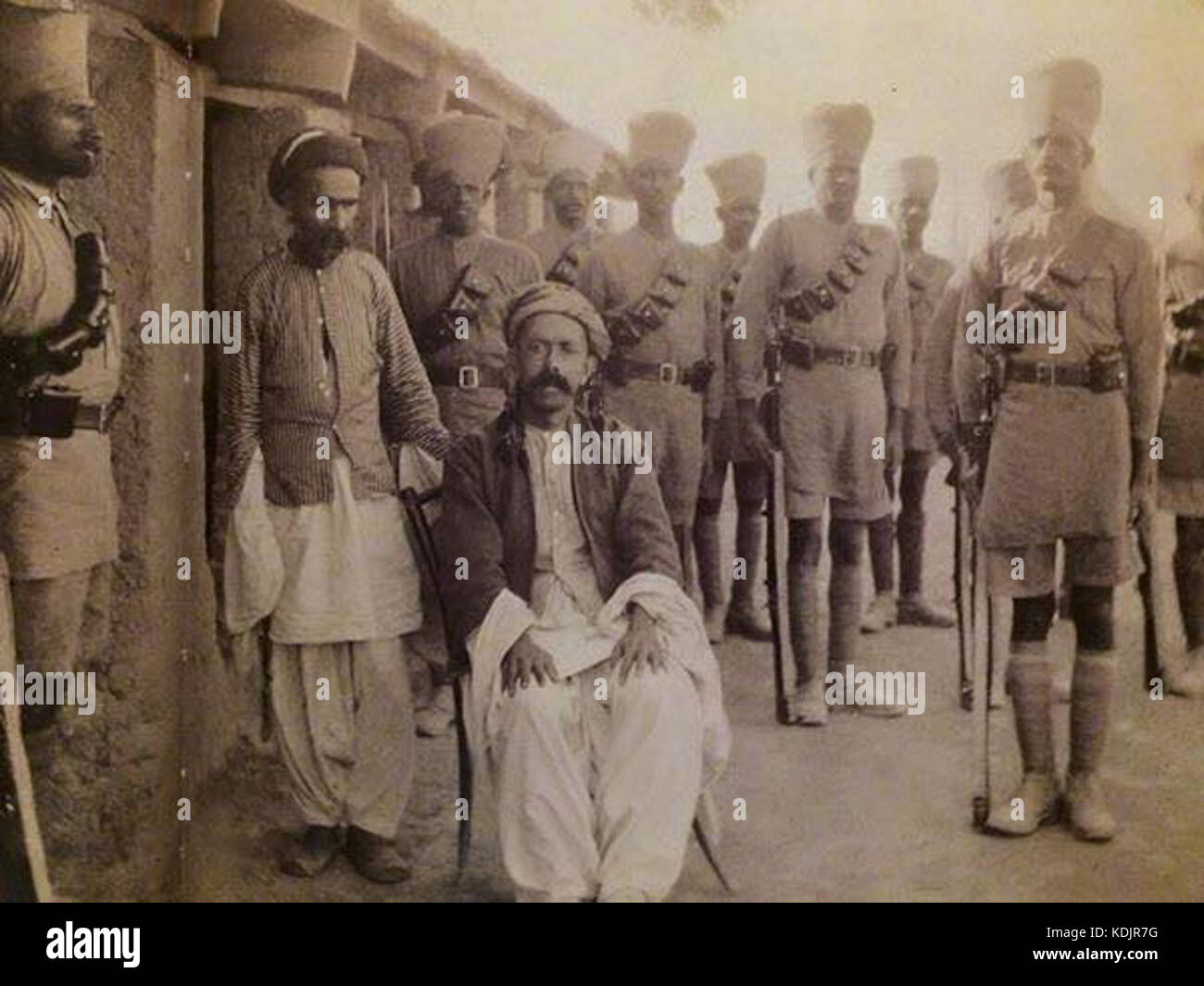 Scheich Mahmud, Exil geschickt durch die Engländer in Indien Stockfoto