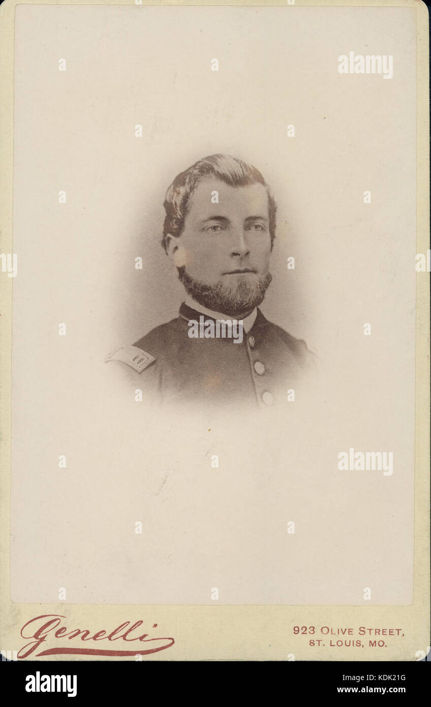 John B. Brandt, Kapitän, 114 Ohio Infanterie (Union) Stockfoto