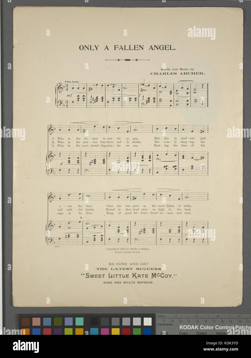 Nur ein gefallener Engel (NYPL Hades 463892 1696866) Stockfoto