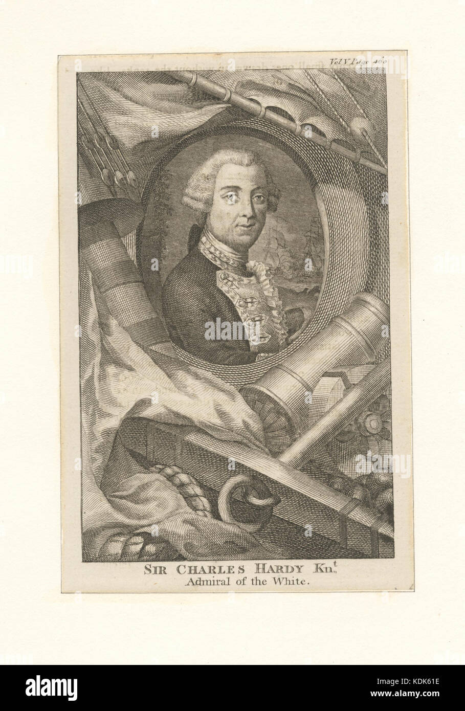 Sir Charles Hardy Knt., Admiral der Weißen (Nypl b 12610213 423724) Stockfoto
