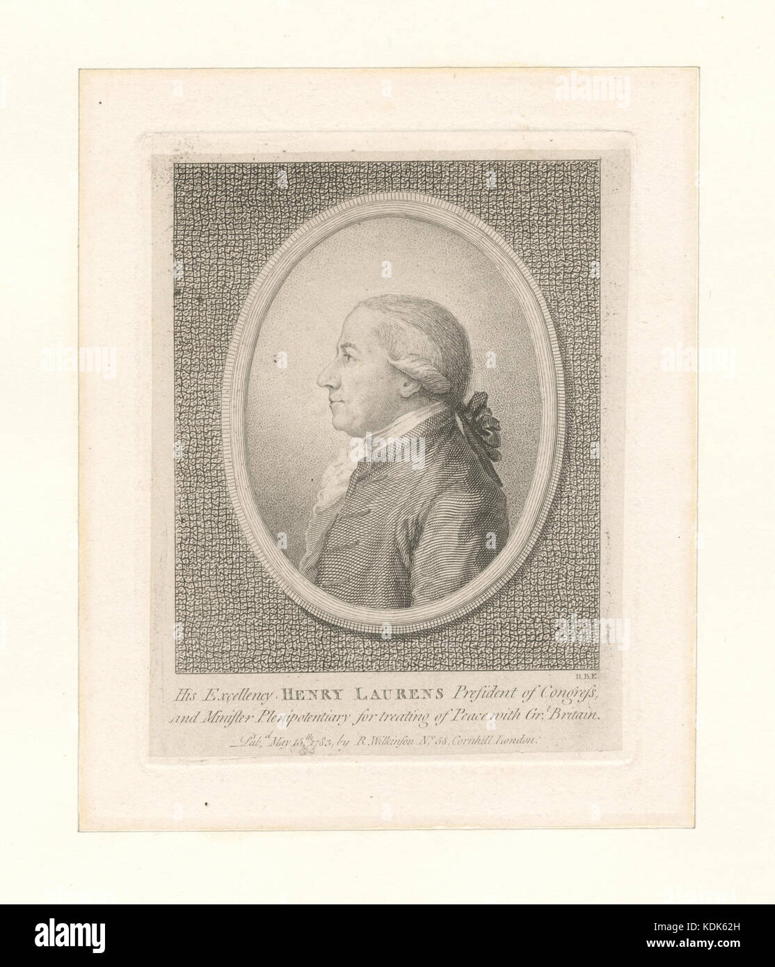Seine Exzellenz Henry Laurens Präsident des Kongresses (Nypl b 13050109 423379) Stockfoto