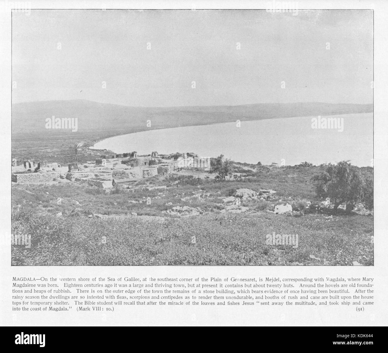 See Genezareth, Magdalena. 91. Heilige Land fotografiert. Daniel B. Shepp. 1894 Stockfoto