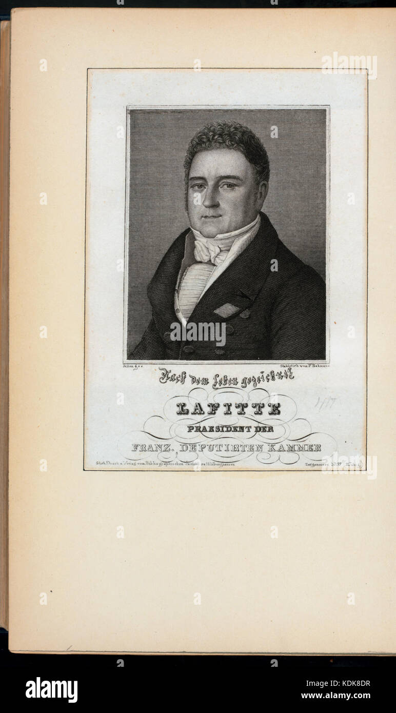 Jacques Lafitte, Praesident der Franz, Deputierten Kammer (NYPL Hades 257303 EM 15250) Stockfoto