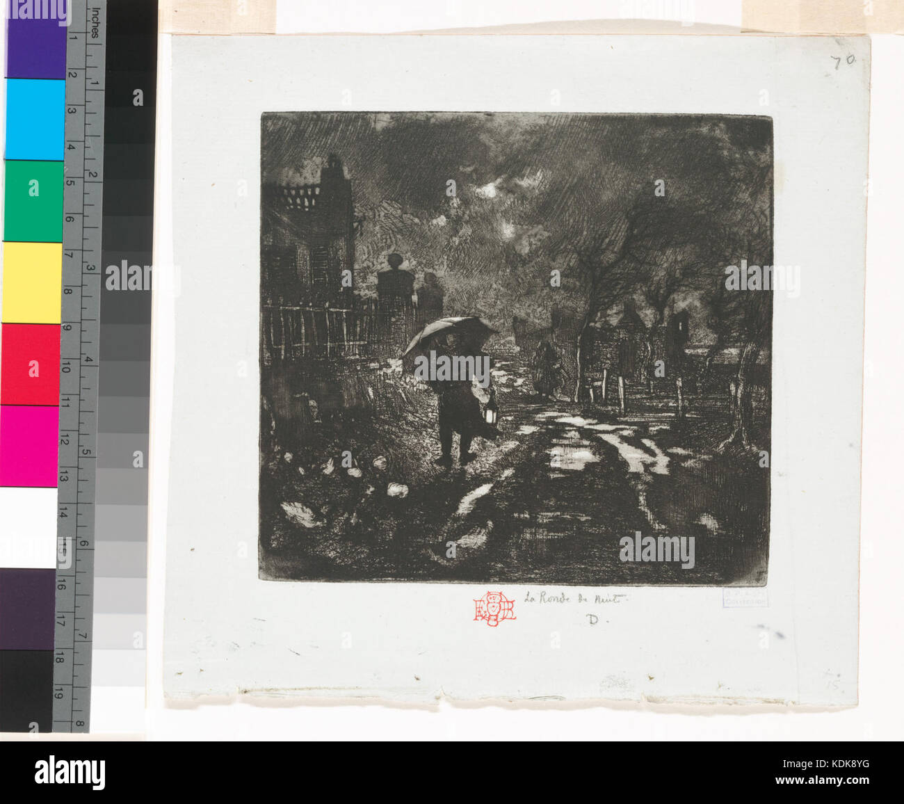 La Ronde de Nuit (Nypl b 12390850 490694) Stockfoto