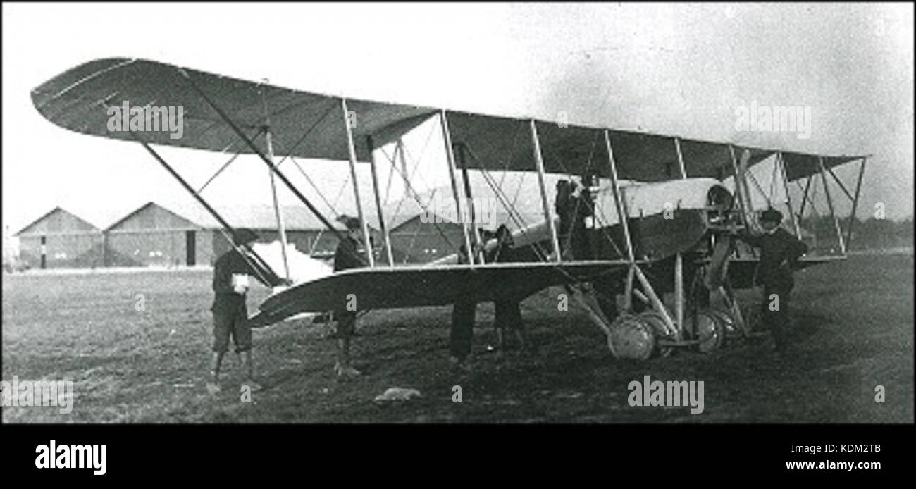 Sikorsky S 10 Flugzeuge an Land ca. 1913 Stockfoto