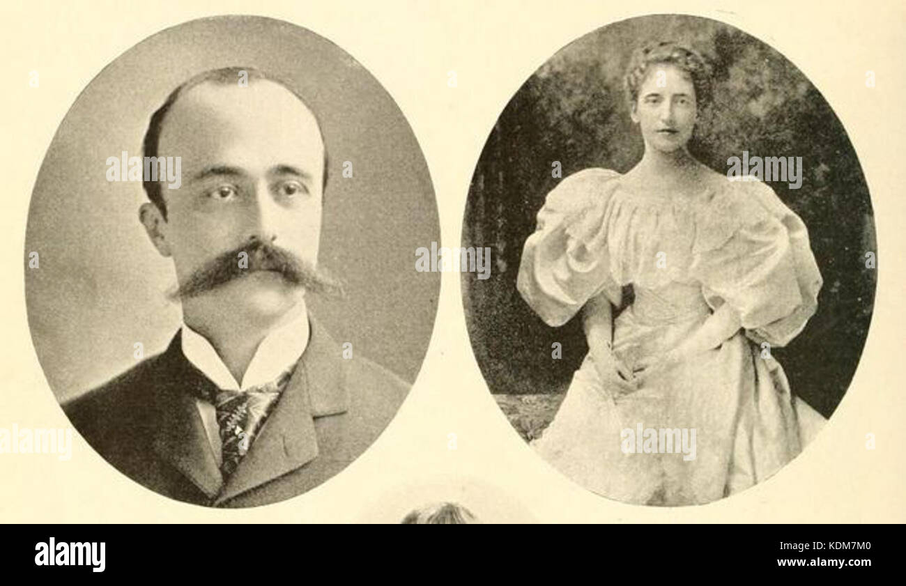 Senor Don Julio Rengifo und seine Frau Regina Barbour Stockfoto
