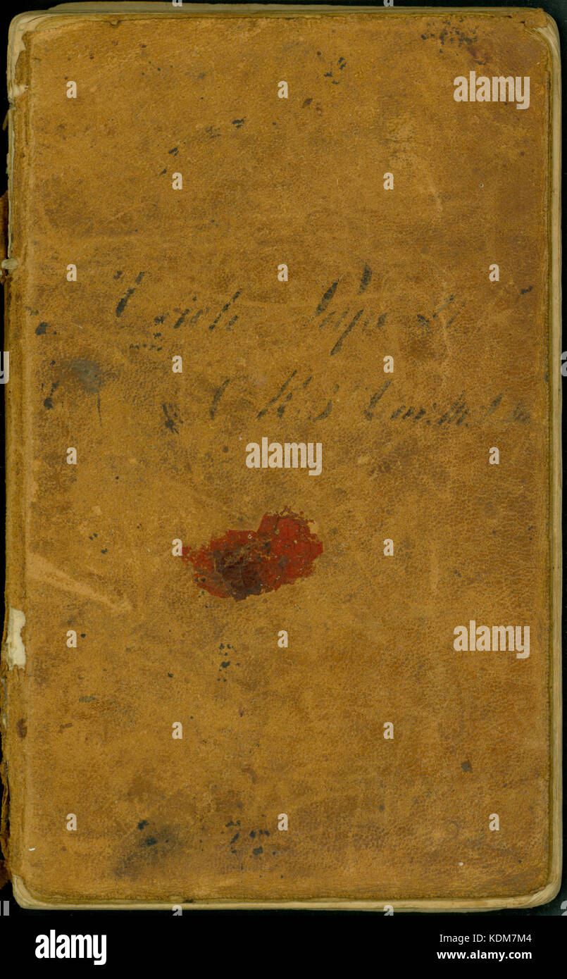 Hinweis und Konto Buch von Erich Pape, 1866 Stockfoto