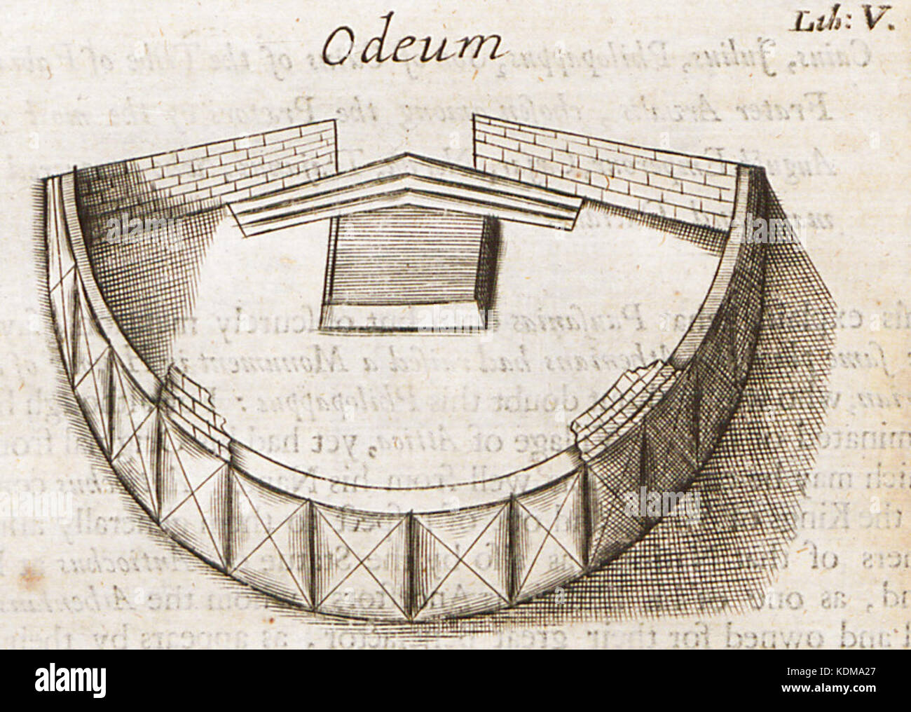 Odeum Wheler George 1682 Stockfoto