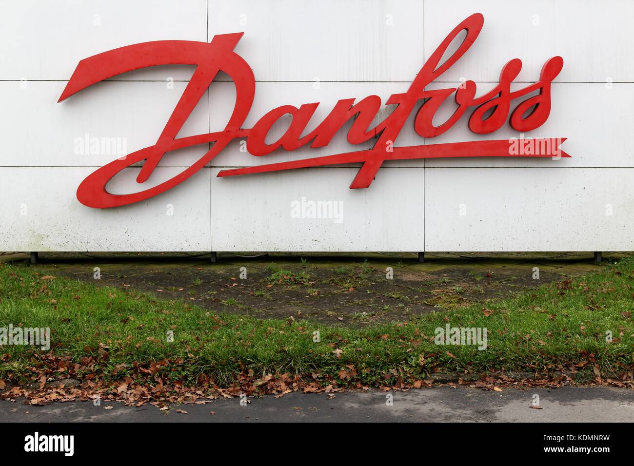 Aarhus, Dänemark - 7 November 2015: Danfoss Logo auf einem Panel Stockfoto