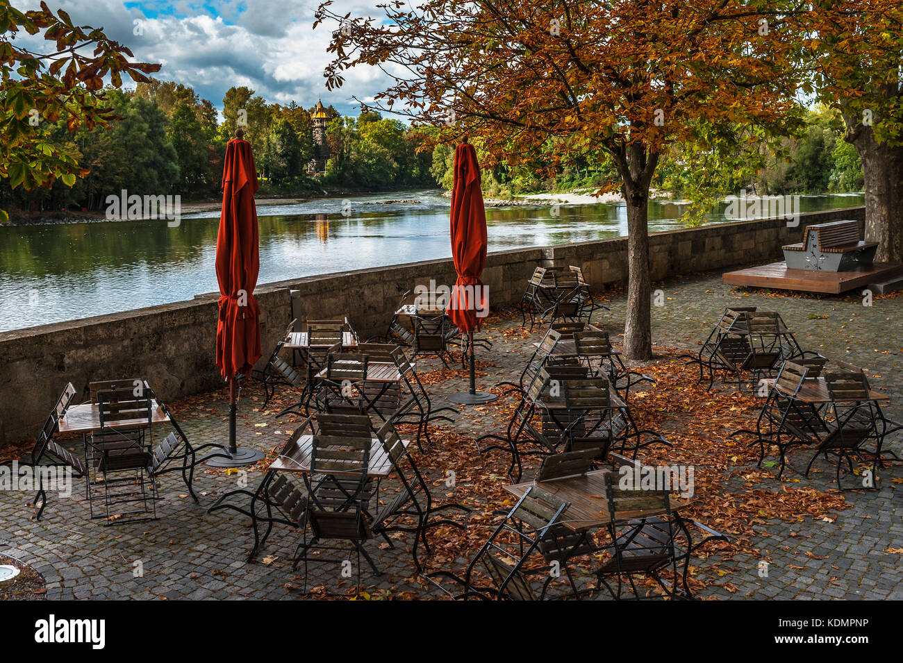 Herbst Street Cafe Stockfoto