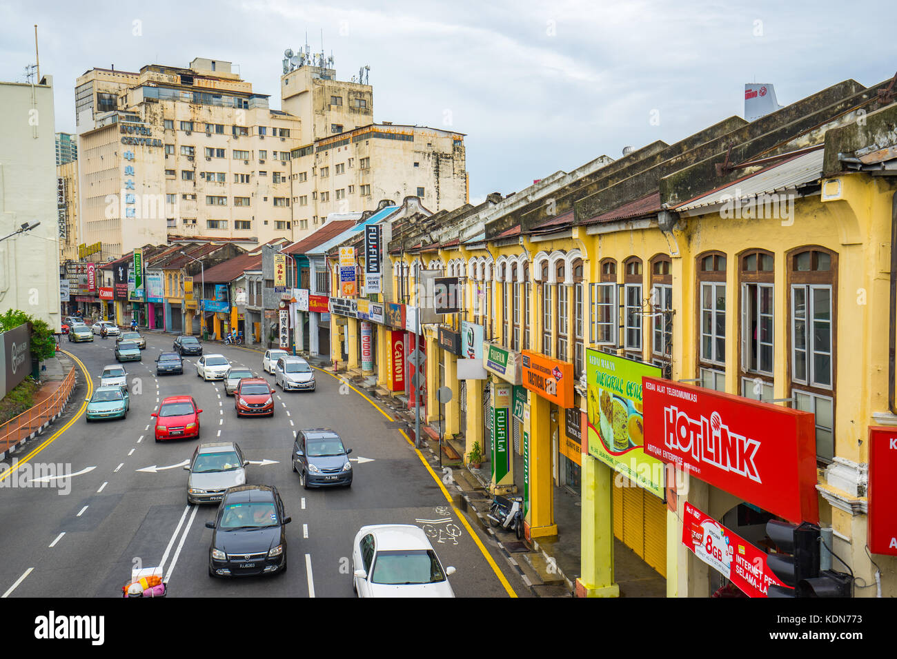 Penang, Malaysia - 21. Mai 2016: George Town Weltkulturerbe in Penang, Malaysia. Stockfoto