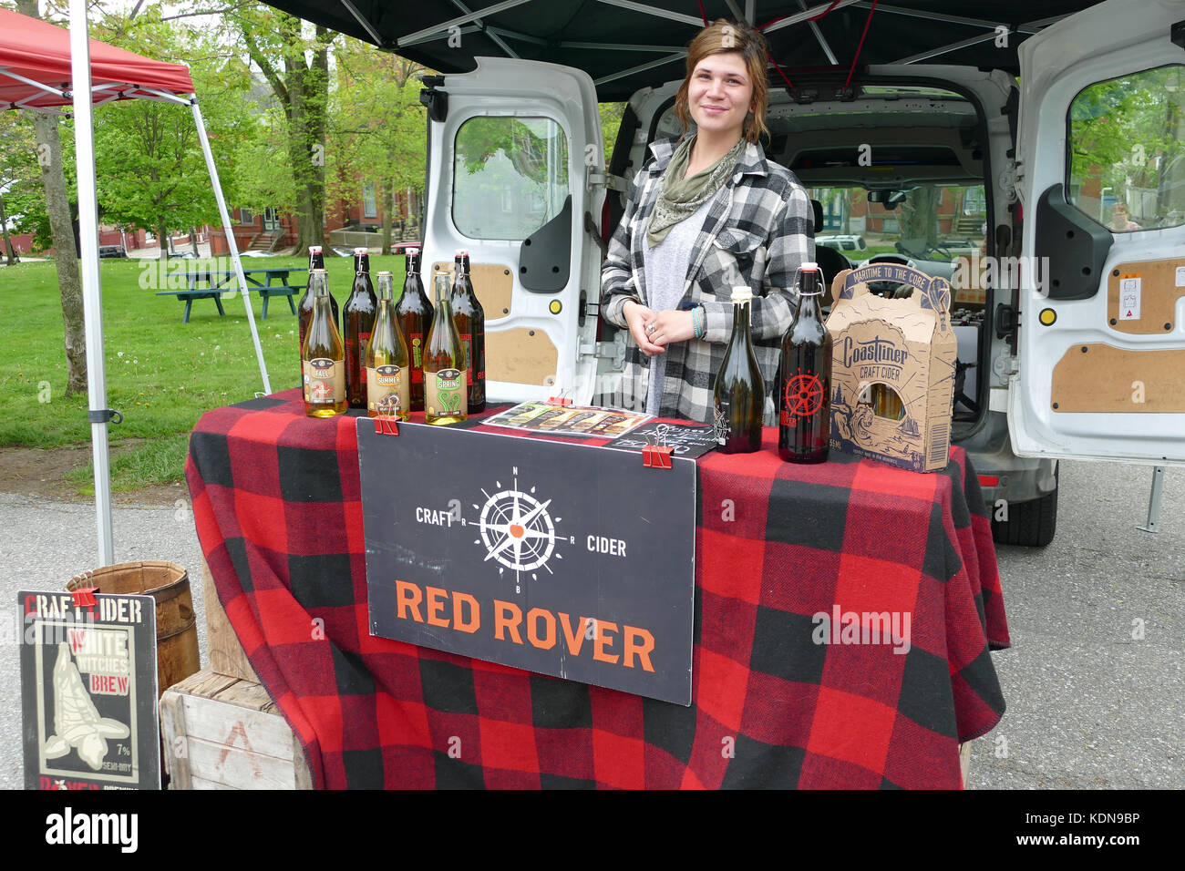 Queen's Square Farmers' Market Stockfoto