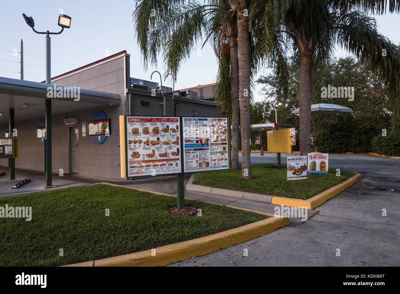 Sonic Fast Food Restaurant in Eustis, Florida USA Stockfoto