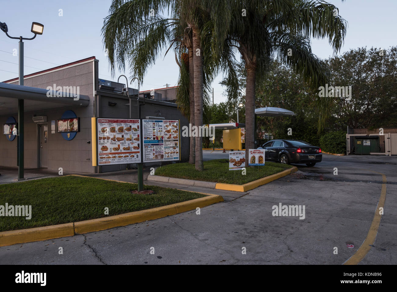 Sonic Fast Food Restaurant in Eustis, Florida USA Stockfoto