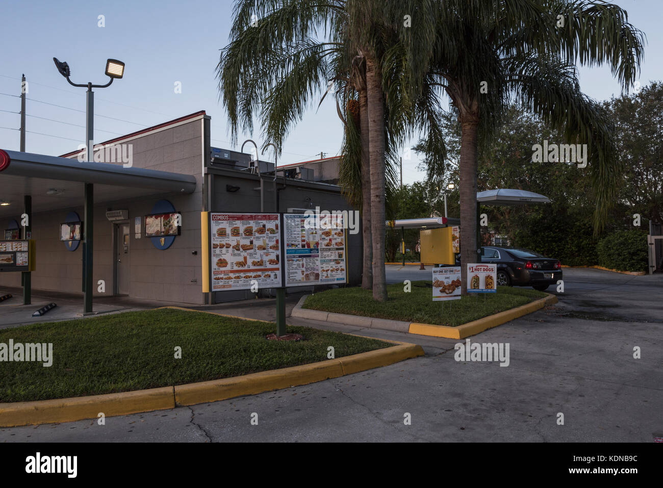 Sonic Fast Food Restaurant in Eustis, Florida USA Stockfoto