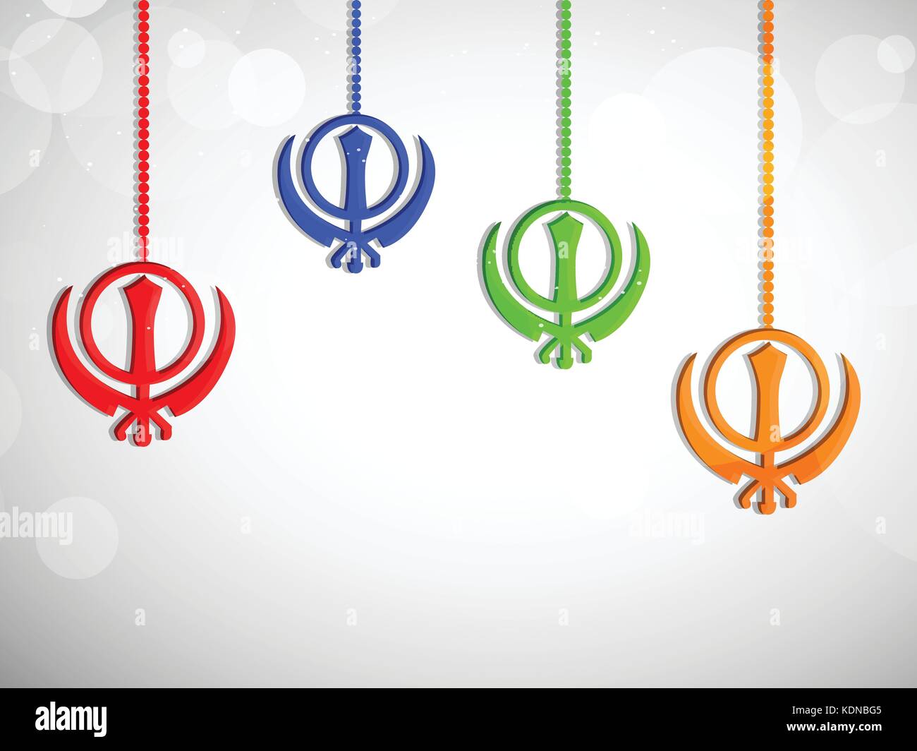 Abbildung: sikh Festival Guru Nanak jayanti Hintergrund Stock Vektor