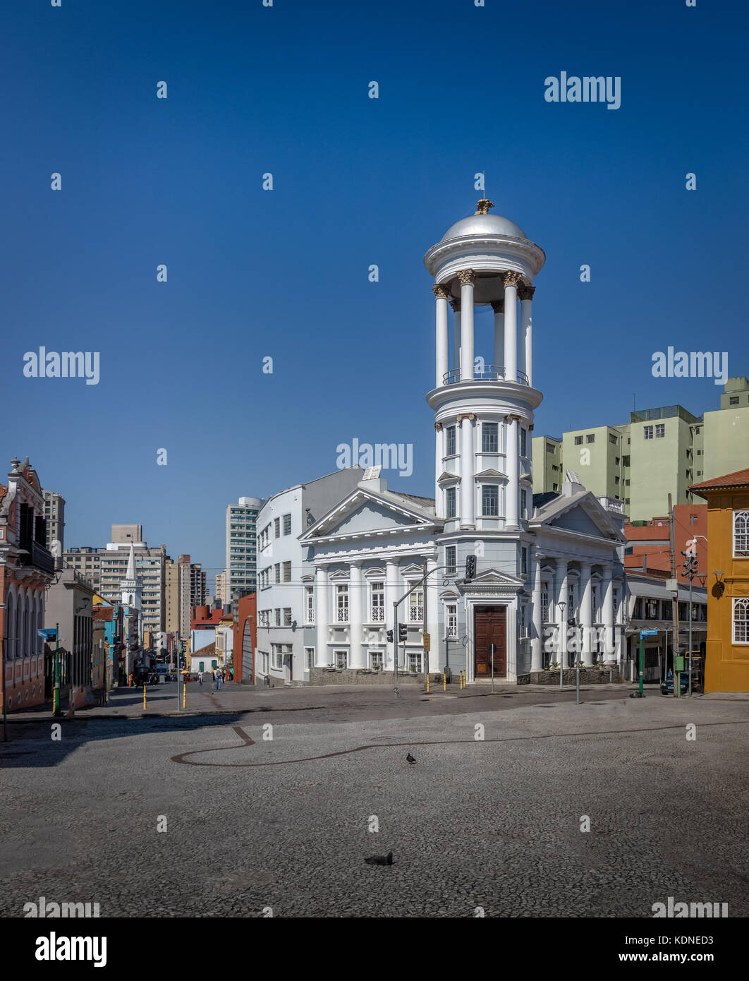 Presbyterianische Kirche im historischen Zentrum - Curitiba Curitiba, Parana, Brasilien Stockfoto