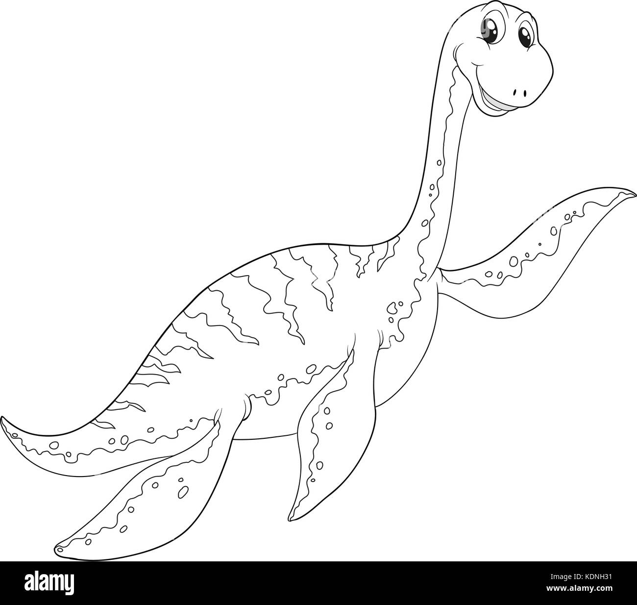 Tierische Umrisse für Dinosaurier Abbildung Stock Vektor
