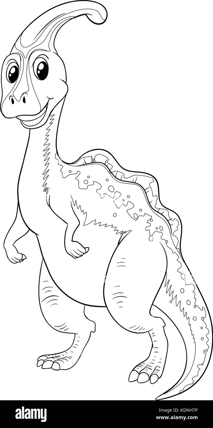 Doodle Tier für niedliche Dinosaurier Abbildung Stock Vektor