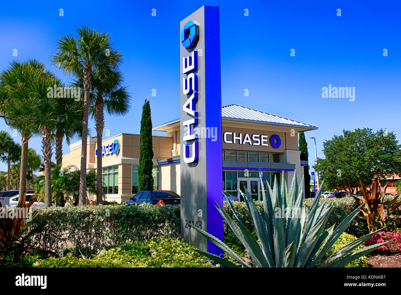 Eine Filiale der Chase Bank in Florida Stockfoto