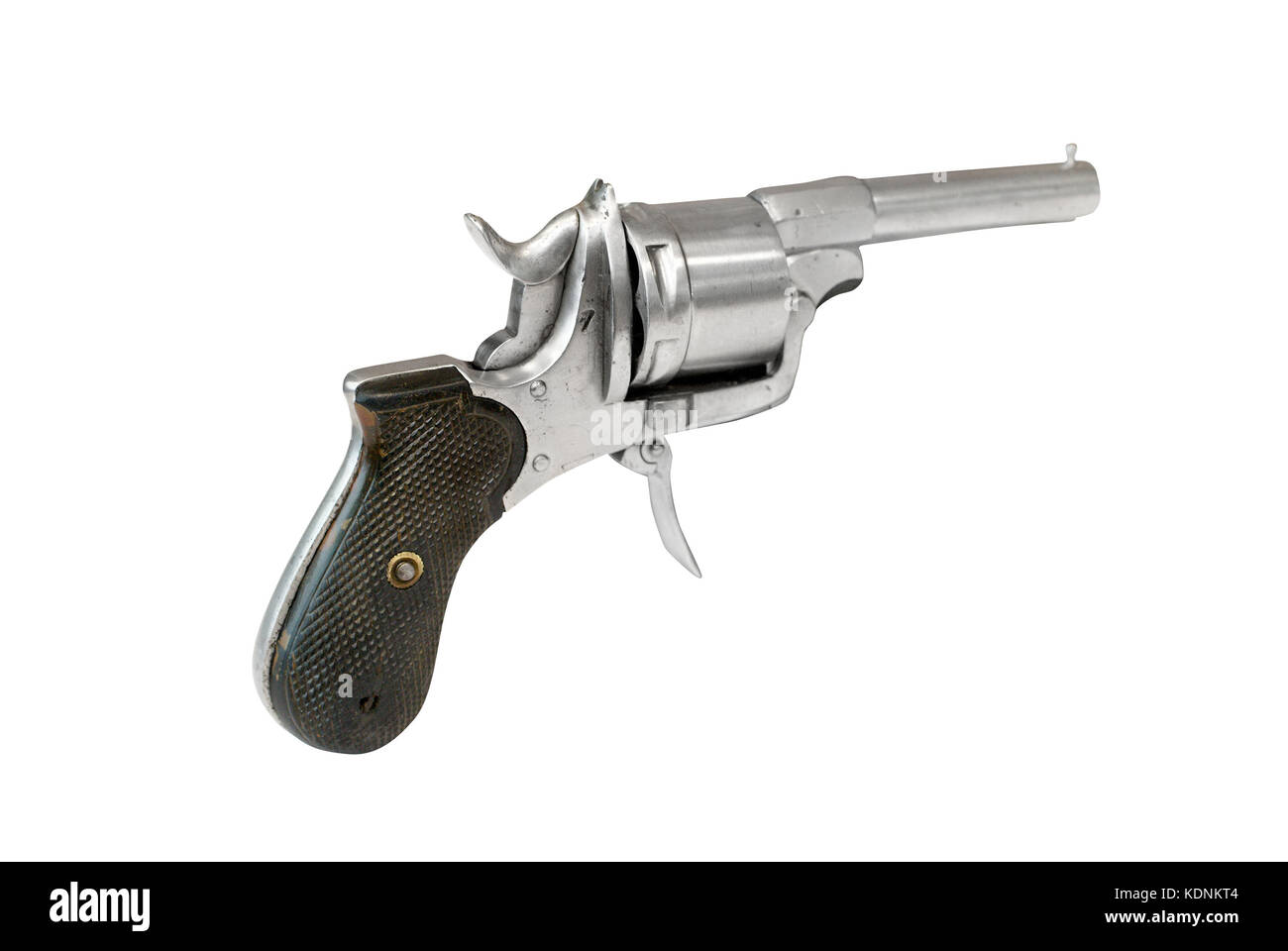 Britische Revolver (PISTO) unter dem Namen "British Bulldog" war sehr beliebt in der abgelegenen Ecken der britischen empireat Ende des 19. Jahrhunderts. Stockfoto