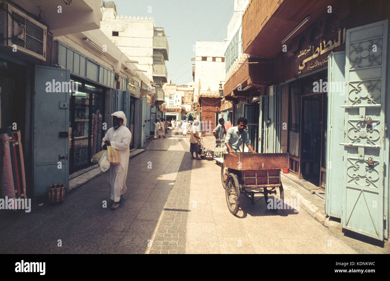 Die Altstadt von Jeddah Al Balad. Stockfoto