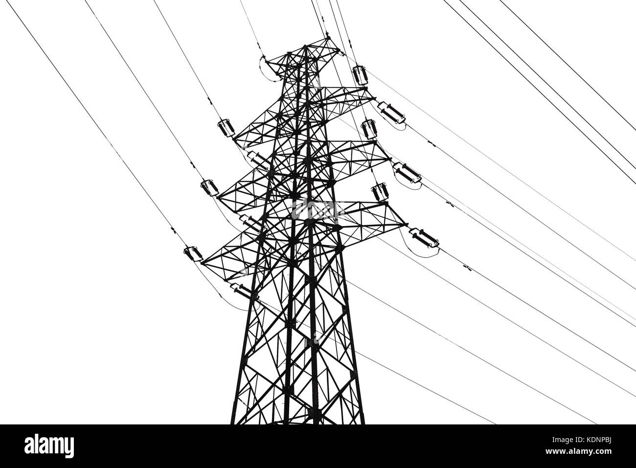 Power-Sendemast Stockfoto
