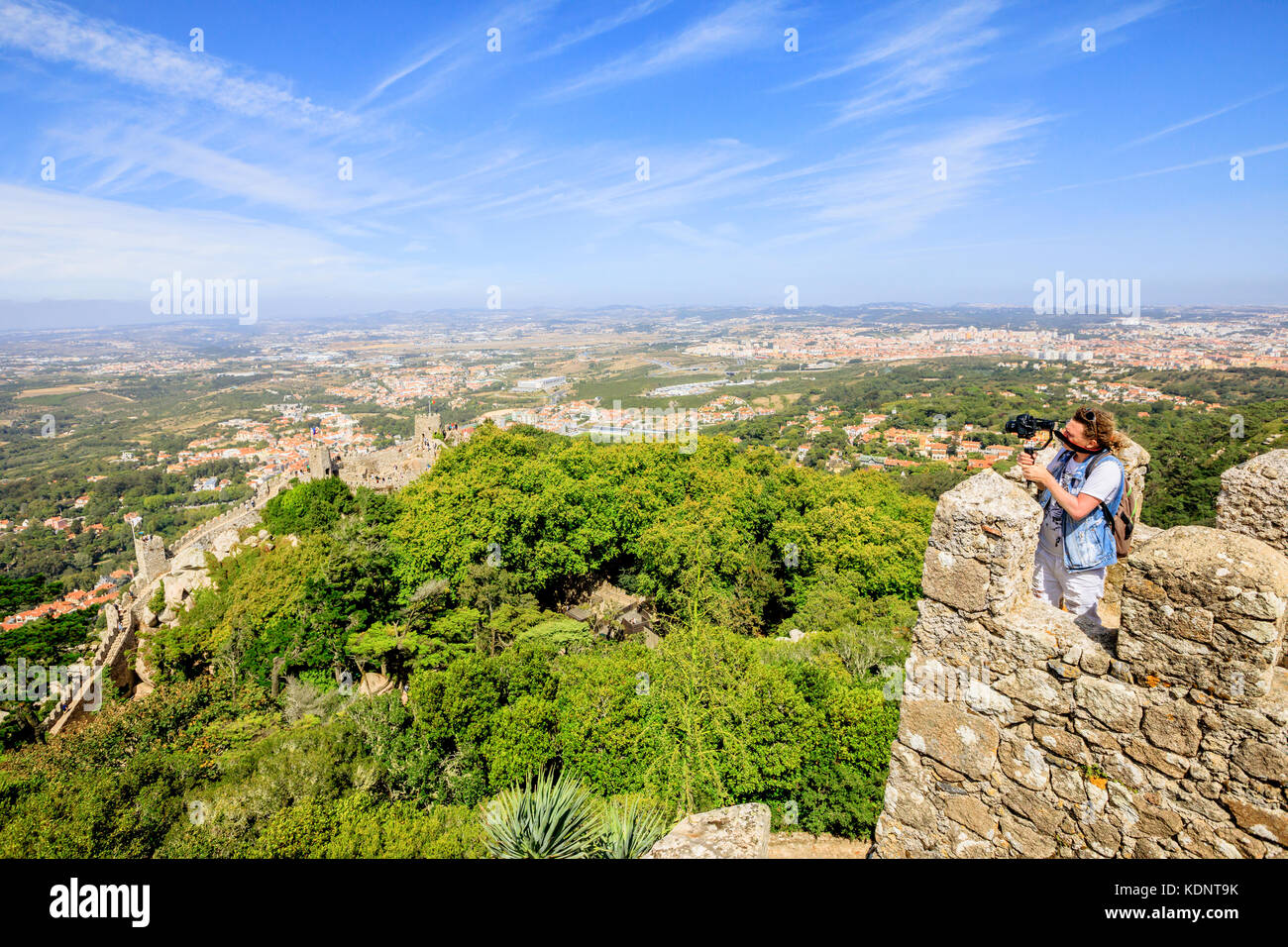 Fotograf an maurische Festung Stockfoto