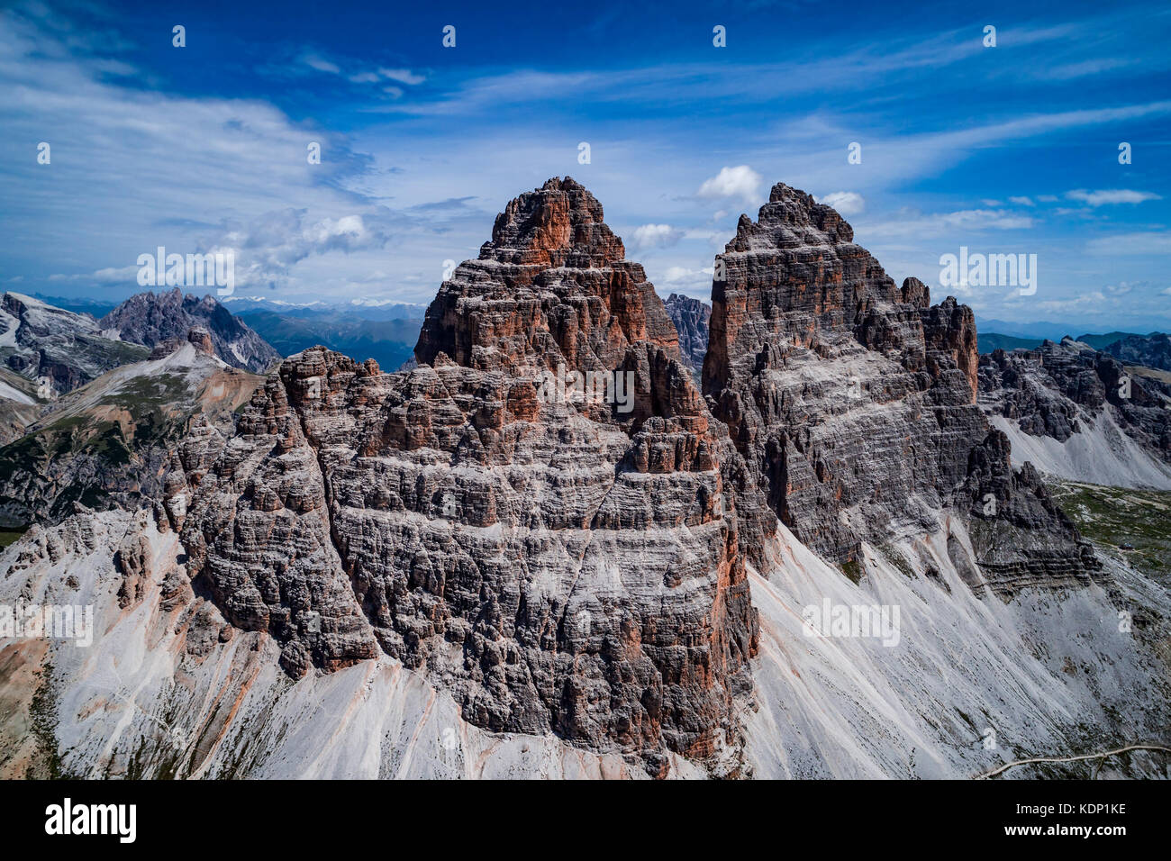 Nationalpark drei Zinnen in den Dolomiten Alpen. schöne Natur von Italien. Stockfoto