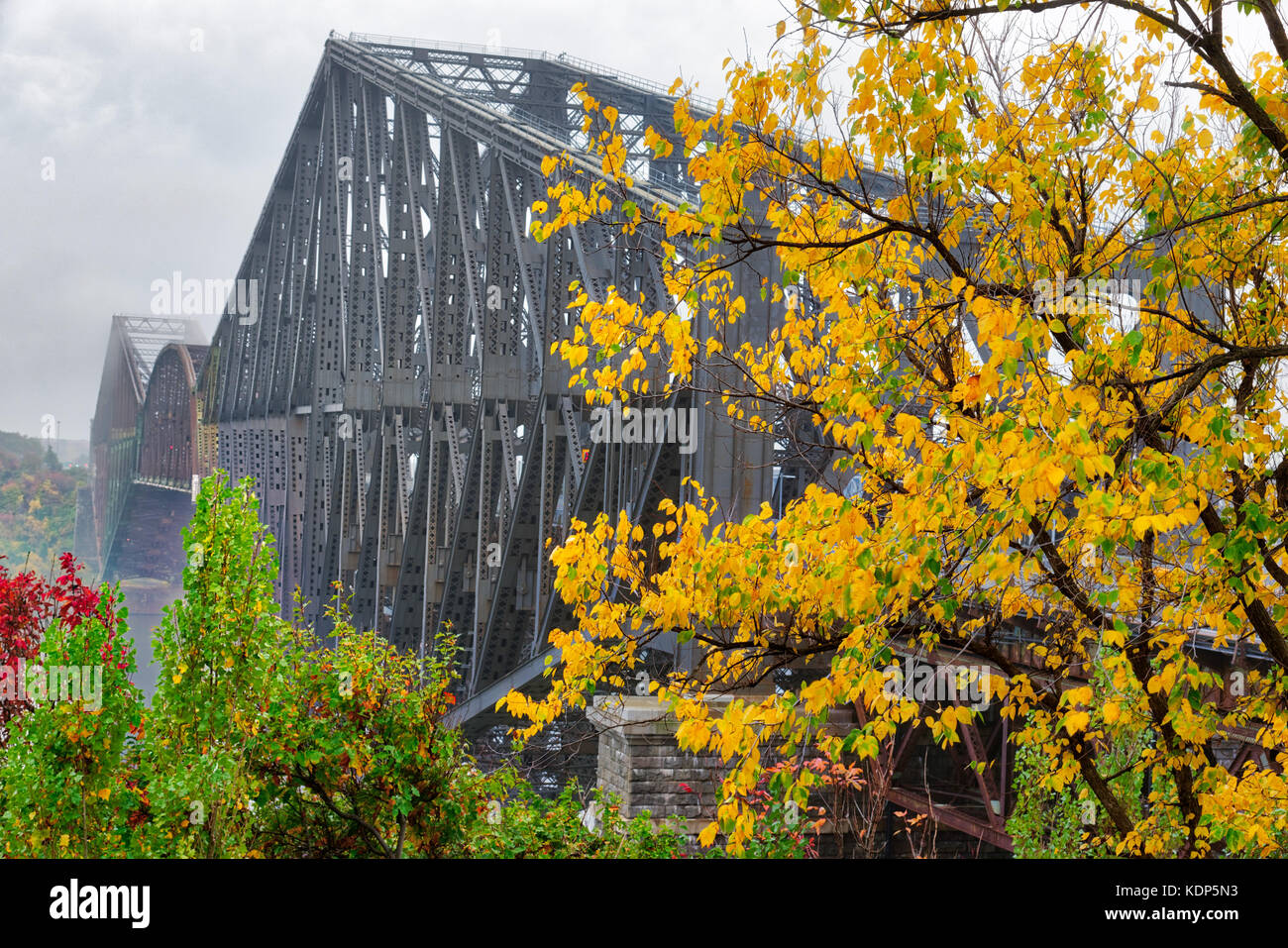 Der Pont de Quebec bridge Stockfoto