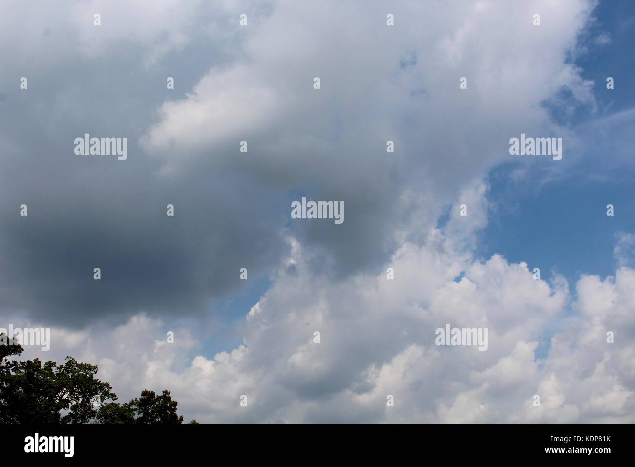 Das Ende des Sommers und die Farben des Herbstes beginnen sich zu zeigen. Stockfoto