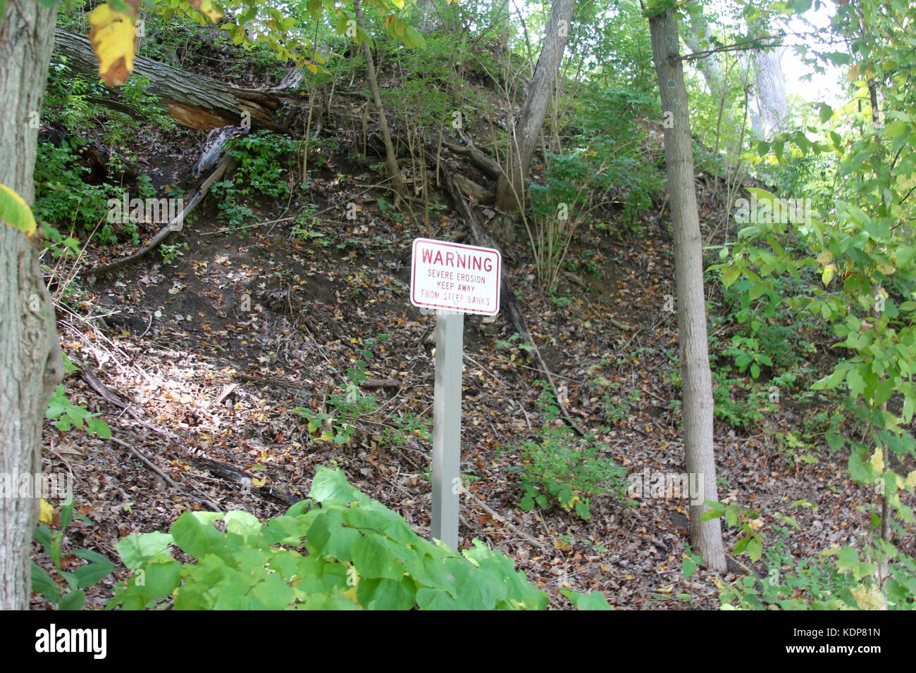 Das Ende des Sommers und die Farben des Herbstes beginnen sich zu zeigen. Stockfoto