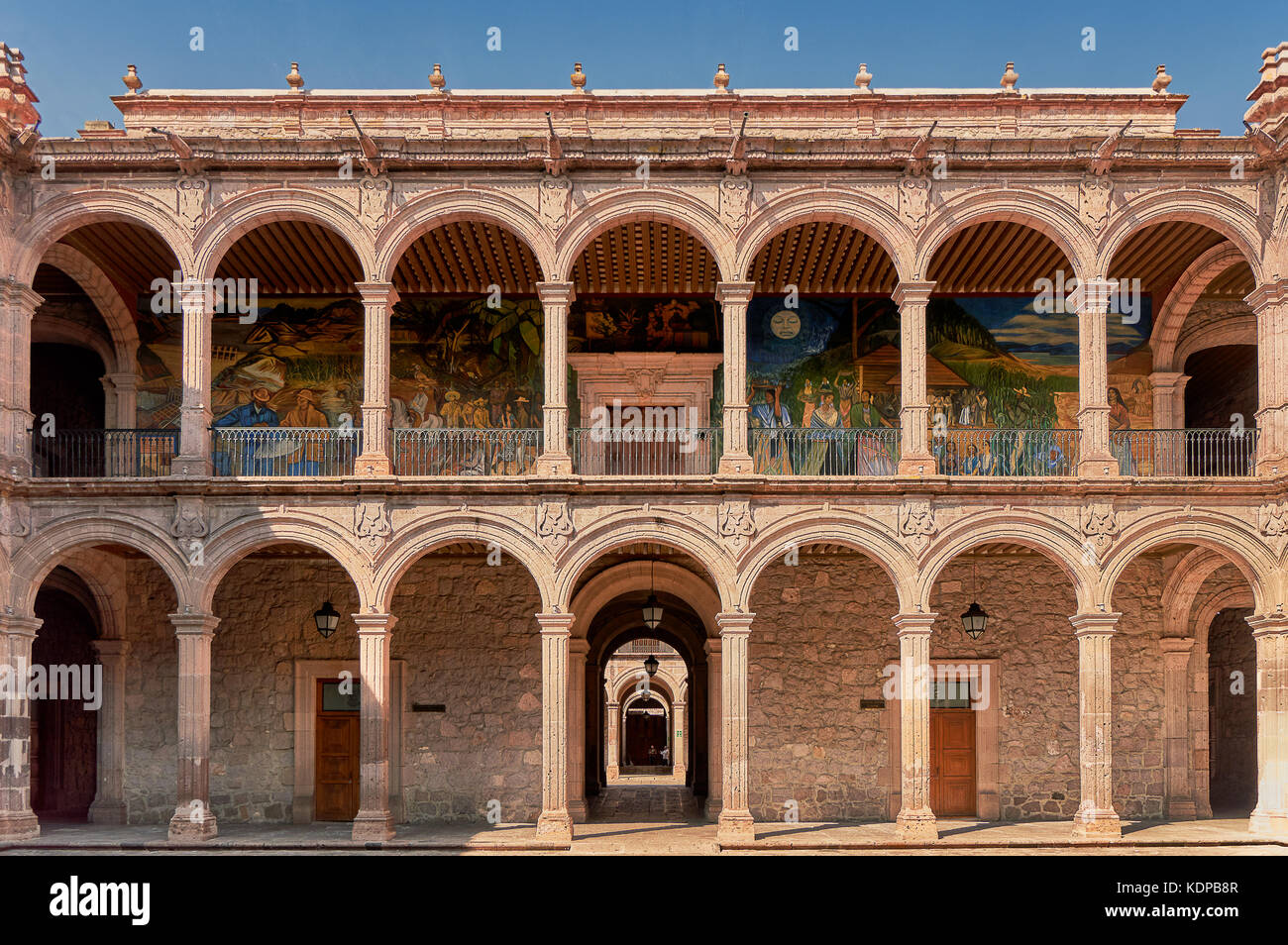 Der Palacio de Gobierno de Michoacan in Morelia, Mexiko. Stockfoto