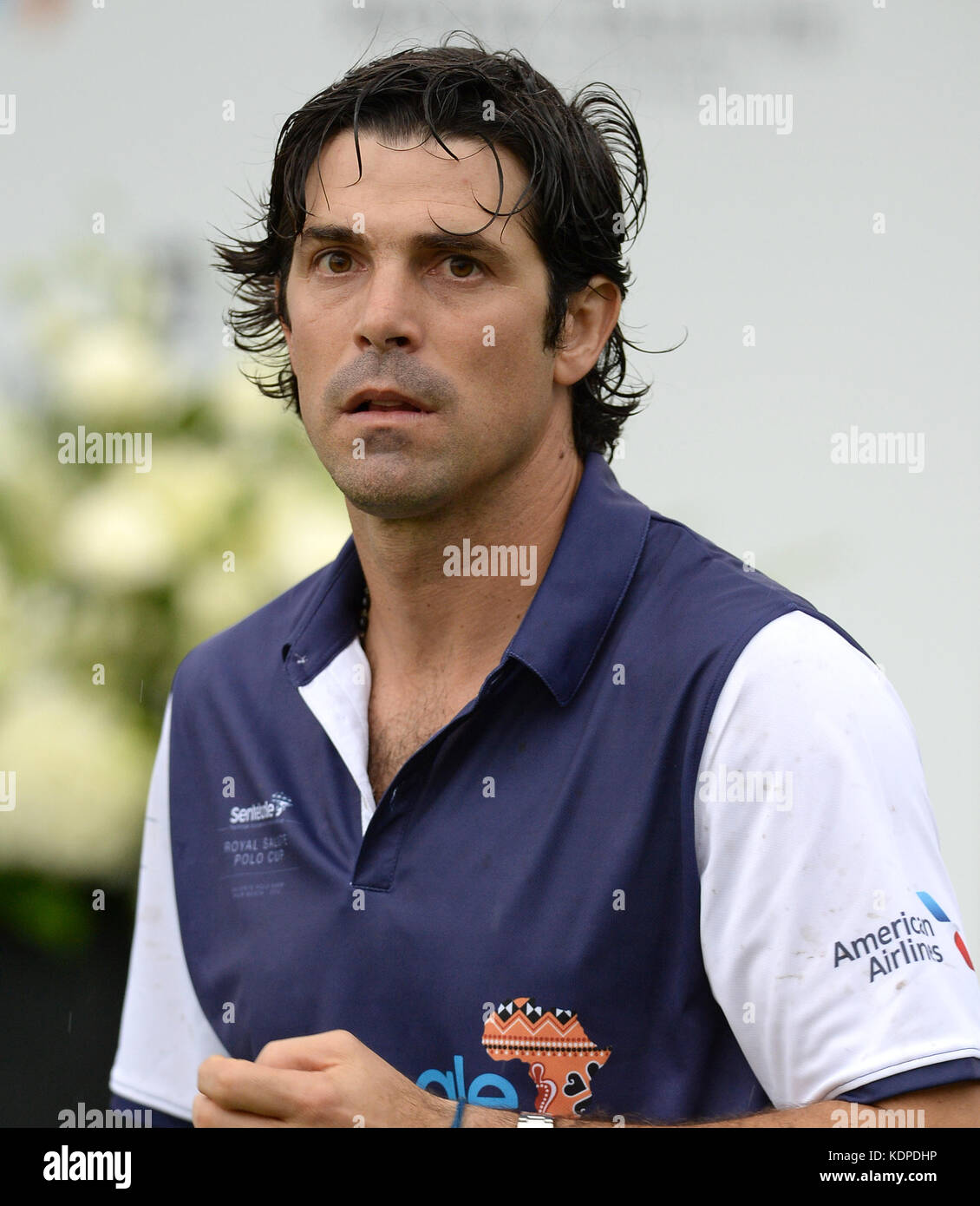 Wellington, FL - 04. MAI: Nacho Figueras sind während der Preisverleihung im Sentebale Royal Salute Polo Cup am 4. Mai 2016 in Wellington, Florida zu sehen. Personen: Nacho Figueras Transmission Ref: FLXX Credit: Hoo-Me.com/MediaPunch ***NO UK*** Stockfoto